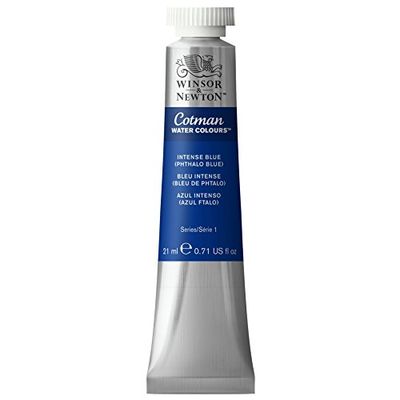 Winsor & Newton 0308327 Water Colour Tube, Intense Phthalo Blue, 21 ml (Pack of 1)