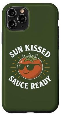 Sun Kissed Sauce Ready Funny Tomato Occhiali da sole Custodia per iPhone 11 Pro