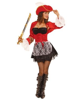 Elegant Moments Moments Female Pirate Costume (Small)