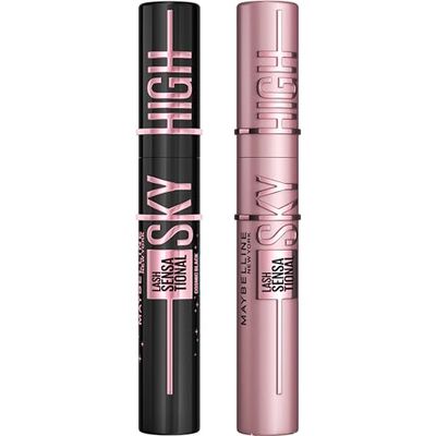 Maybelline Day and Night Sky High Mascara Duo bundle, Includes Lash Sensational Sky High Lengthening Mascara & Sky High Mascara, Cosmic Black