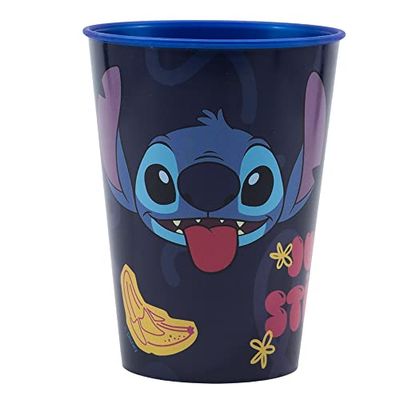 GOBELET RÉUTILISABLE POUR ENFANTS EN PLASTIQUE SANS BPA 260 ML | STITCH PALMS