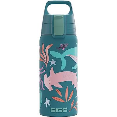 SIGG - Borraccia Termica Bambini - Shield One Therm Bevande gassate - Ermetica - Lavabile in lavastoviglie - Senza BPA - Acciaio inossidabile riciclato al 90% - 0,5L