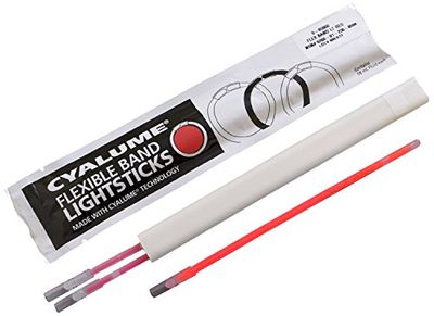Cyalume Sachet de 3 Bracelets Lumineux FlexBand Rouge 6 heures 19 cm