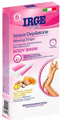 Irge Body Strisce Depilatorie Bikini 6Pz Argan