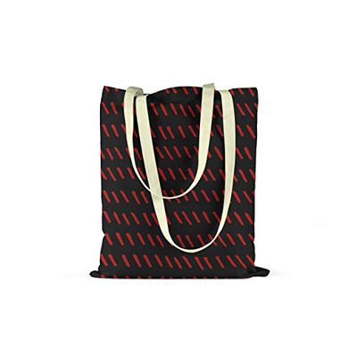 Bonamaison, Bolso De Mano Impreso, Bolso de la Compra Reutilizable, Bolso De Compras, Lavable a Máquina, Ecológico, Plegable, Bolso de Tela de Lona con Asas, 34X40 Cm - Diseñado y Fabricado en Turquía