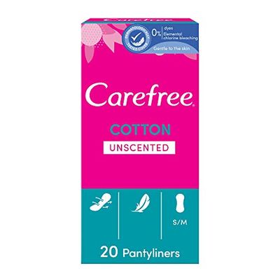 Carefree Panty Liners Folded Breathable, Pack of 20