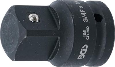 BGS 195 | Impact Socket Adaptor | internal square 20 mm (3/4") - external square 25 mm (1")
