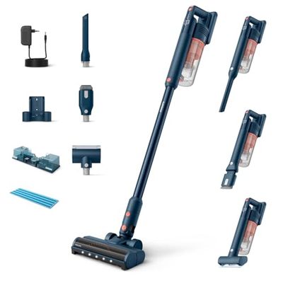 Philips Aspirapolvere Serie 5000 Pet, potente su tappeti e pavimenti, 60 min autonomia, spazzola LED, per animali, Modulo Aqua, batteria sostituibile, senza fili (XC5142/01)