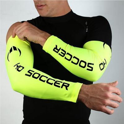 HO Soccer Academy, Manicotto antiabrasione Portiere, Unisex, Colore Lime, 10