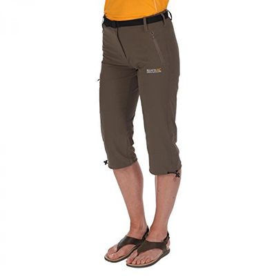 Regatta Xert STR Capri II - Pantaloncini da Donna, Donna, Pantaloncini, RWJ171, Marron (arrosto), FR : M (Taille Fabricant : Taille 14)