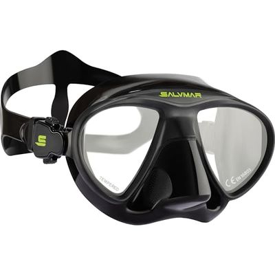 Salvimar Goblin duikmasker unisex volwassenen, zwart, eenheidsmaat