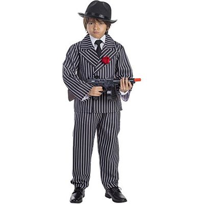 Dress Up America Barn Pinstriped Gangster kostym