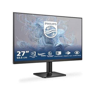 Philips 27E2N1100L - Monitor Full HD da 27 pollici, sincronizzazione immagine attiva (1920x1080, 100 Hz, 1x D-Sub, 1x HDMI 1.4) nero