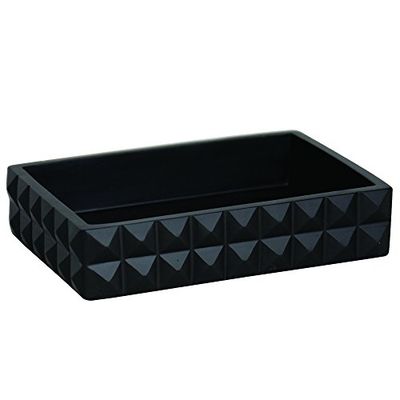 MSV 141548 Mosaik Porte Savon Noir 8 x 2 cm