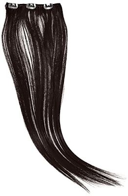 Hairaisers - Extension di capelli sintetici con clip, 45 cm, colore: marrone