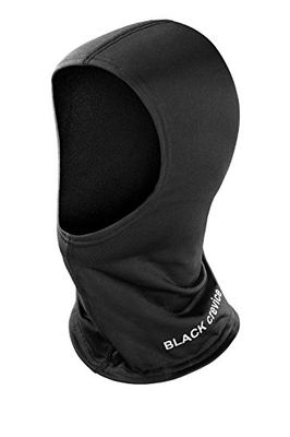 Black Crevice Bivakmuts, stormmasker voor dames en heren, warm skimasker van 100% polyester, zwart stormmasker voor de winter, skimasker voor heren en dames in drie maten S, M, L, bescherming tegen