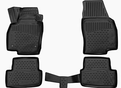 Tappetini in Gomma 3D su Misura per Mitsubishi L200 2015-02/2019 allestimento Economy 4 pez.