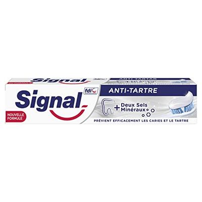 Signal Dentifrice Anti-Tartre, Limite la Formation de la Plaque Dentaire et Freine la Calcification (1x75ml)