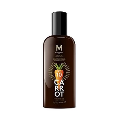 Mediterraneo Sun Aceite Bronceador Duradero - 3 Recipientes de 100 ml - Total: 300 ml