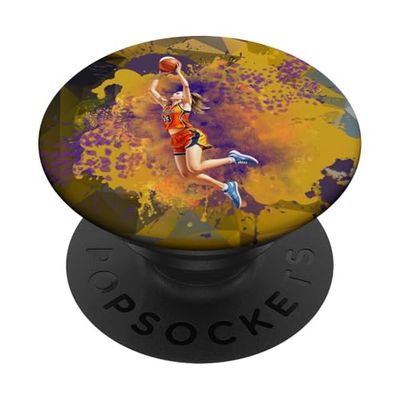 Chicas Deportes Suciedad Saltando Regates PopSockets PopGrip Adhesivo