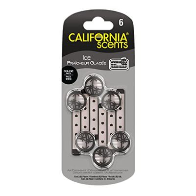 California Scents Bâtonnets d'aération, glace, lot de 6