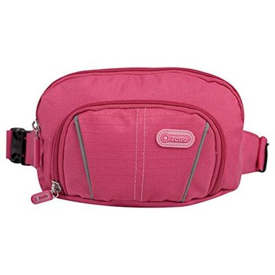 TOTTO Bolsa de cintura desportiva unissexo estampados - pochete TOTTO, Rosa 2, Desporto