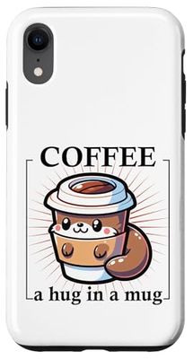 iPhone XR Funny Coffee Saying with Cute Otter Work Case