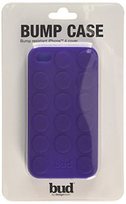 Bud siliconen beschermhoes voor iPhone 4 bump case paars