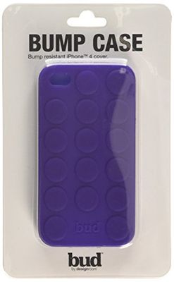 Bud siliconen beschermhoes voor iPhone 4 bump case paars