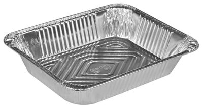 Abena Gastro Rectangular foil Trays for | 10 Pack | 32.2cm x 26.2cm x 6cm | 3500ml | Foil containers with Matching lids Sold Separately. Disposable Food containers, foil Trays for Baking.