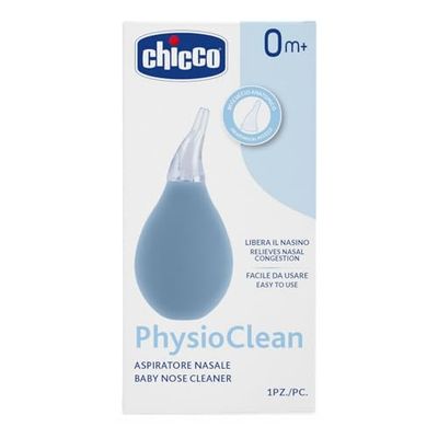 Physioclean Nasal Aspirator for Newborns, Cleans The Closed Nose of Babies in a Simple and Gentle Way, Easy to Use Thanks to Its Ergonomic Shape, Soft Spout, 0 Months+
