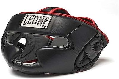 LEONE 1947 , Full Cover Helmet, Unisex - Adult, Black, L, CS426