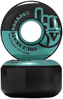 Vol.1 Unisex – Volwassenen No.1 skateboard wielen, zwart, 52 mm