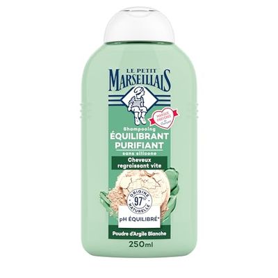 Le Petit Marseillais Shampooing Pureté Infusion Thym Et Argile Blanche Bio, 250 ml (Lot de 1)