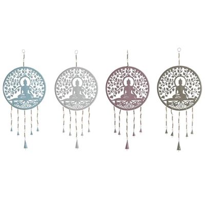 DECORACION COLGANTE HIERRO 33X1X77 BUDA ARBOL 4 SU
