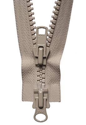 YKK Cerniera a Scorrimento bidirezionale, No. 573 Fulvo, 71 cm Length