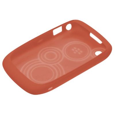 BlackBerry Embossed Skin Etui Pour smartphone caoutchouc Corail papillon BlackBerry Curve 8520, BlackBerry Curve 8530 Orange