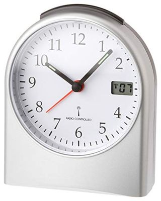 TFA 98,1040, 115 x 68 x 152 mm, AA, prateado - despertador