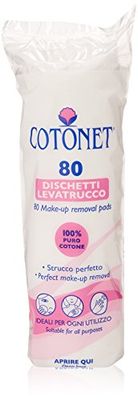 Cotonet Lot de 80 cotons démaquillants pour un démaquillage parfait