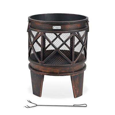 Tepro cheminée Gracewood, Noir/Bronze (42 x 42 x 53 cm)