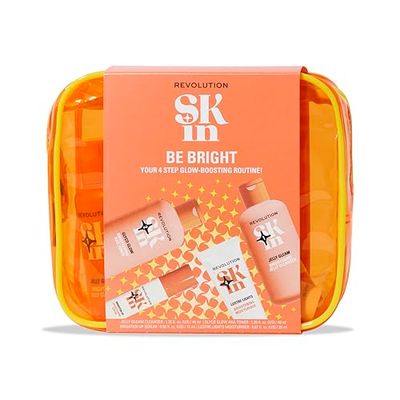 Revolution SKin, Be Bright Starter Kit, Set Viso Illuminante con Detergente, Tonico, Siero e Crema Idratante, Vegano e Cruelty-Free, 4 Prodotti