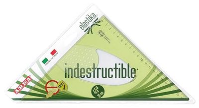 ARDA EL4530 Équerre de 45 °/30 cm, Plastique, Vert