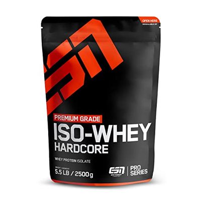 ESN IsoWhey Hardcore Protein, Chocolat, 2500g, Whey Protéine Isolate en Poudre