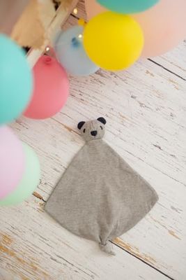 Doudou bebe oso gris