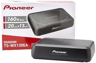 Pioneer TS-WX130EA Space Saving Active Subwoofer with built-in Class-D Amplifier (160 W)