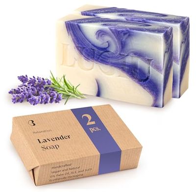 lubiu 2 x 100 g mydła lawendowego – naturalne mydło do każdej skóry – mydło lawendowe ręcznie robione – naturalne mydło bez oleju palmowego – mydło zapachowe – naturalne mydło – naturalne mydło –