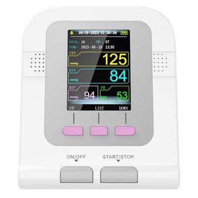 Gima - Blodtrycksmätare för djur, elektronisk digital veterinär sfygmomanometer, stor LCD-färgskärm, one touch