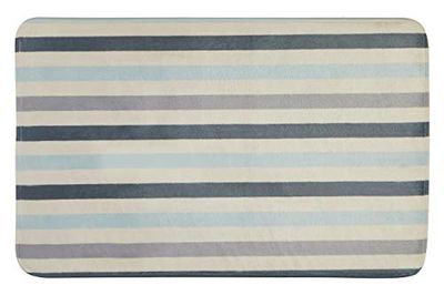 Premier Housewares - Alfombrilla de baño (poliéster, 80 x 50 x 1 cm), diseño de Rayas