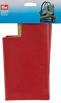 Prym Fondo Borsa Caroline Rosso Bag Bottom, Pelle Sintetica, Red, 32 x 12 x 6 cm