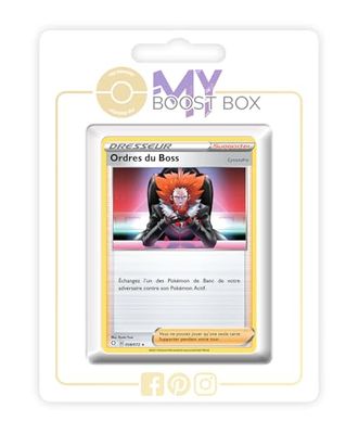 Ordres du Boss (Lysandre) 058/072 Holo Reverse - Myboost X Epée et Bouclier 4.5 Destinées Radieuses - Coffret de 10 Cartes Pokémon Françaises